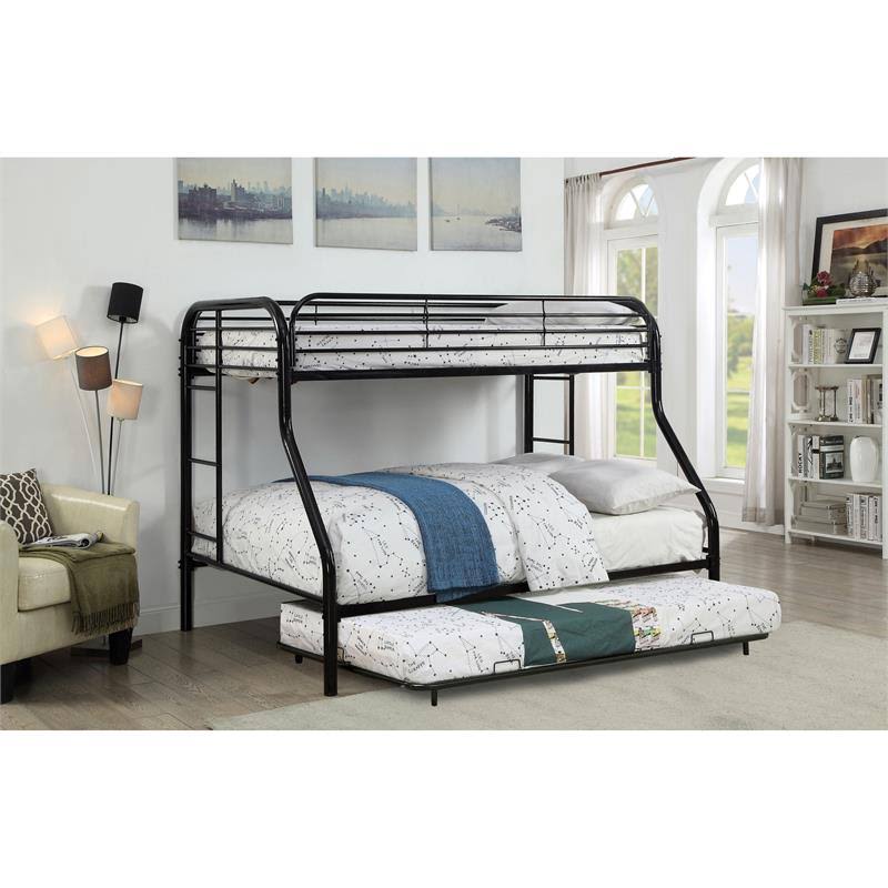 Black Full Metal Youth Trundle T6639