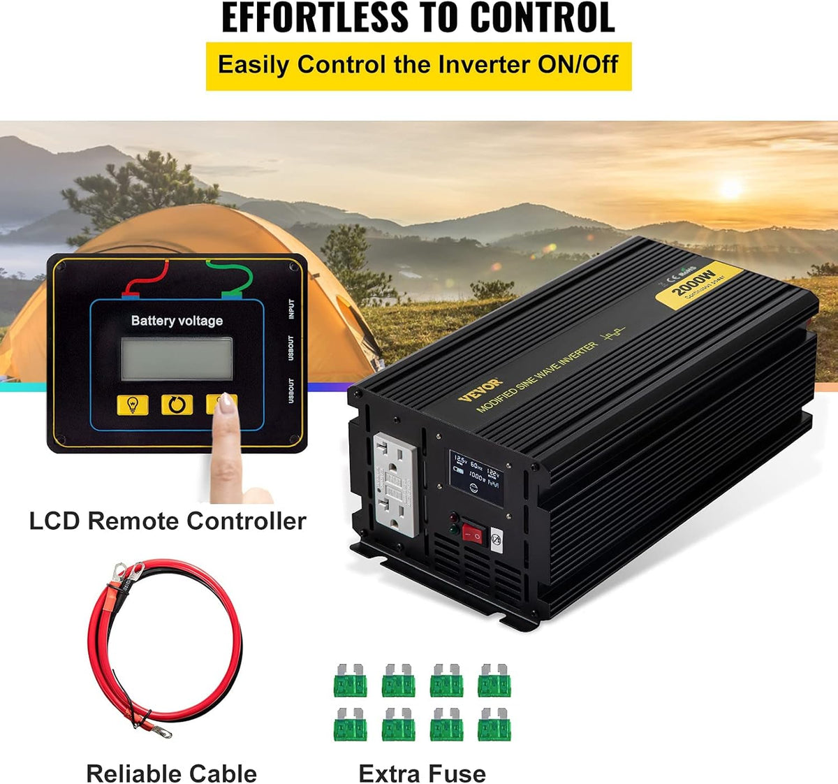 2000W Modified Sine Wave Power Inverter W9016