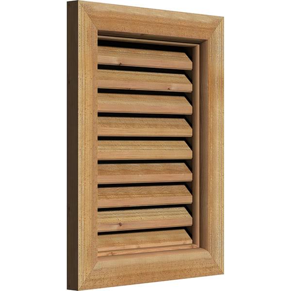 Unfinished Functional Rough Vertical Gable Vent U3812