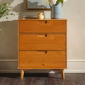Solid Wood Walnut 3-Drawer Dresser G1481
