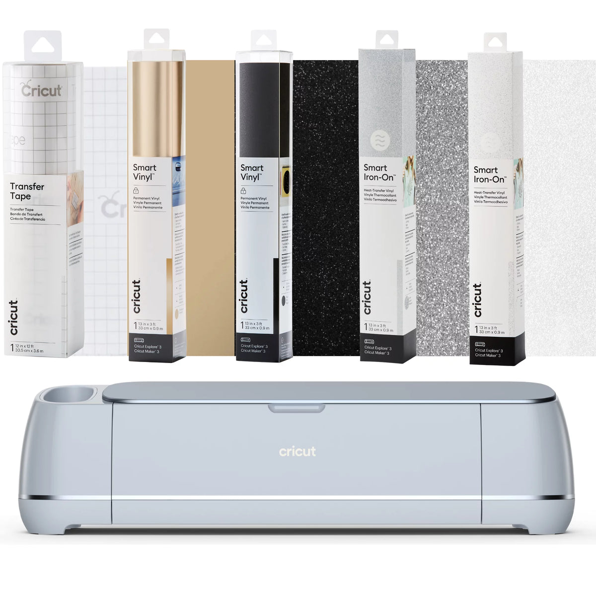 Vinyl, Glitter HTV, Transfer Tape Bundle U3924