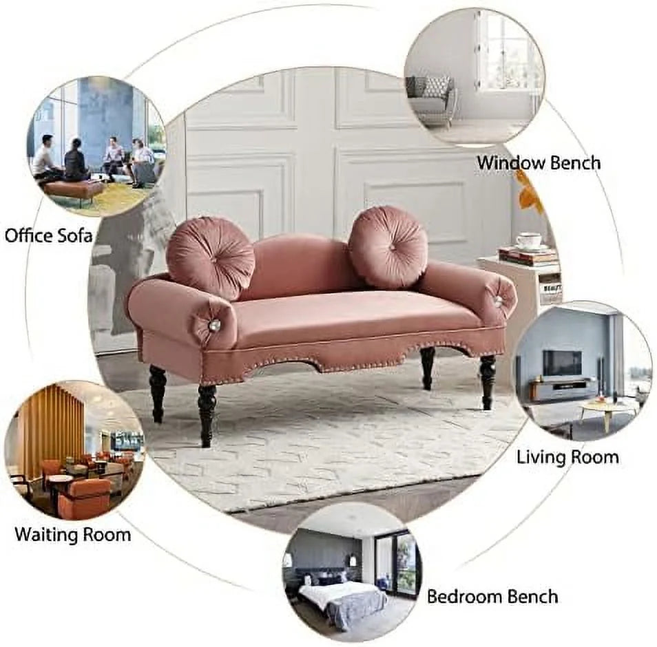 2 Seater Velvet Loveseat Sofa V66468