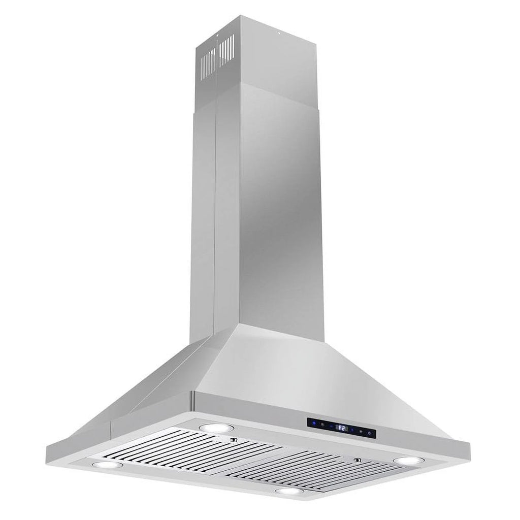 30" 380 CFM Ductless Island Range Hood in Stainless Steel C9807