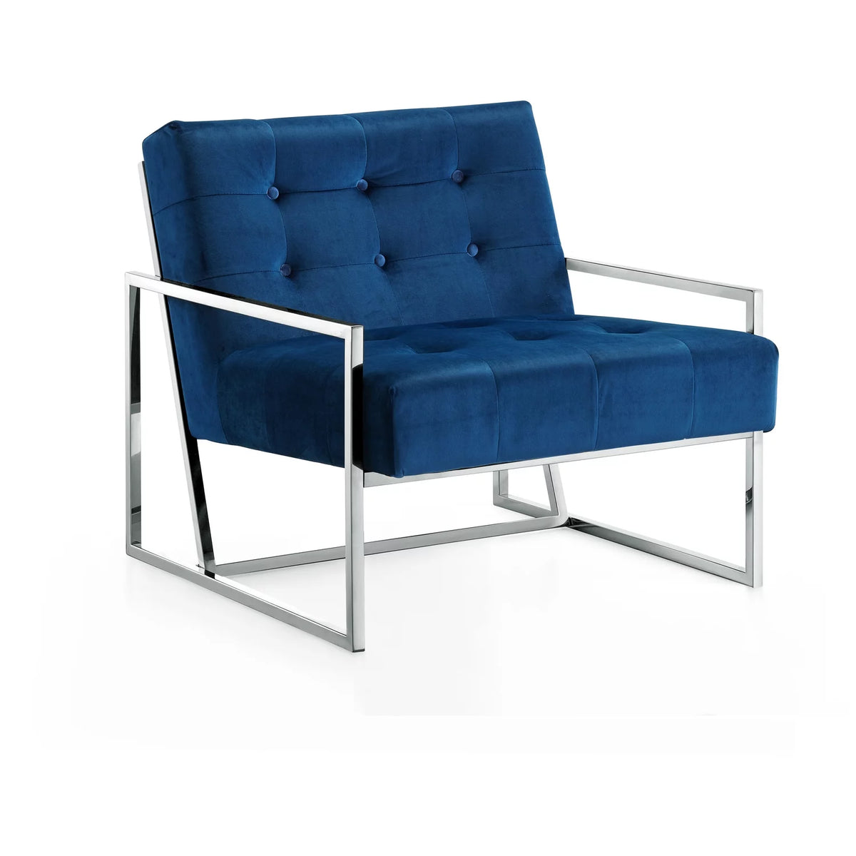 Navy Velvet Accent Chair K45514