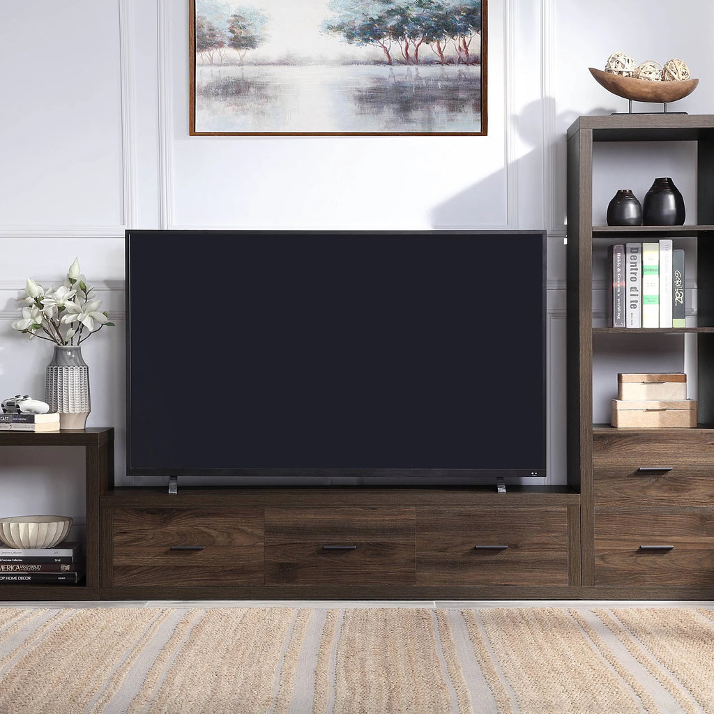 Walnut Finish TV Stand U58917