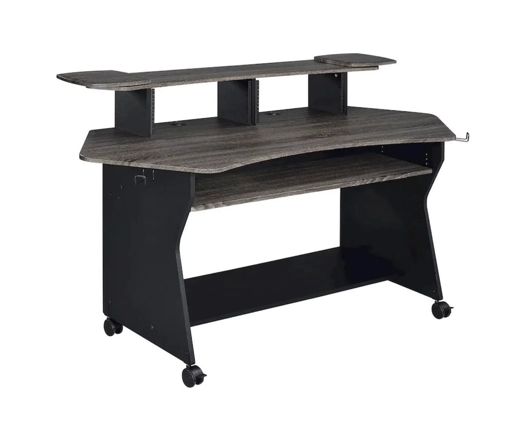 Music Recording Studio Desk Workstation with 2 x 4U Rack V629408