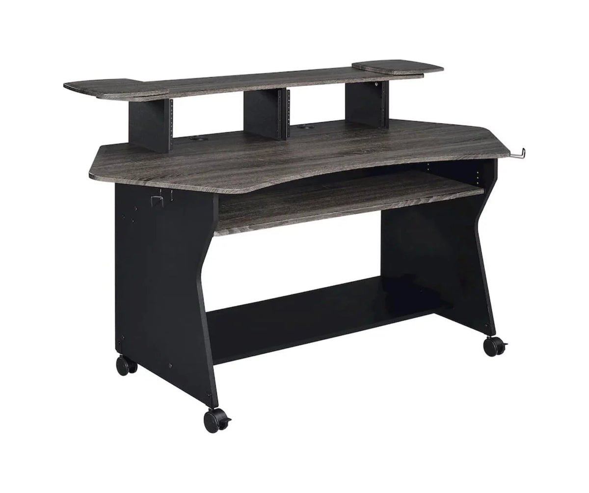Music Recording Studio Desk Workstation with 2 x 4U Rack V629408