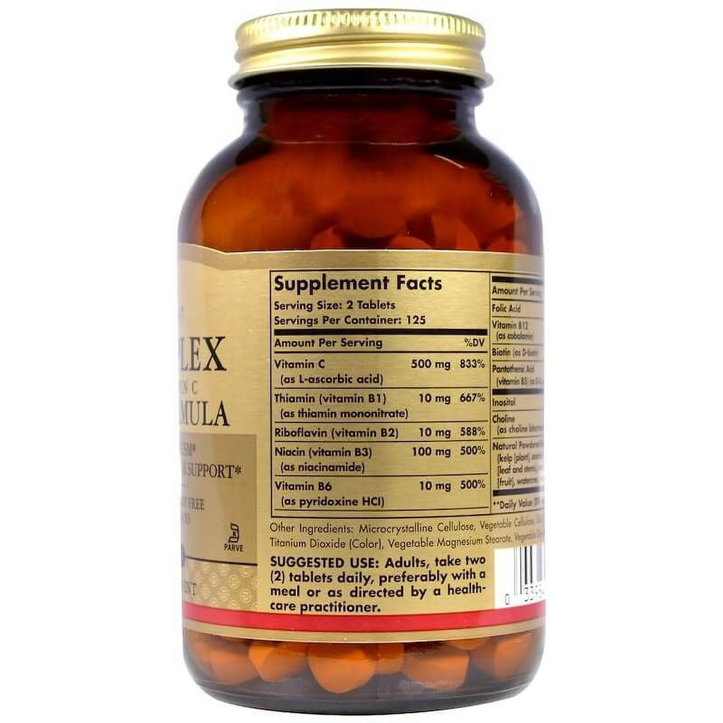 B-Complex with Vitamin C Tablets 2 Packs H2510