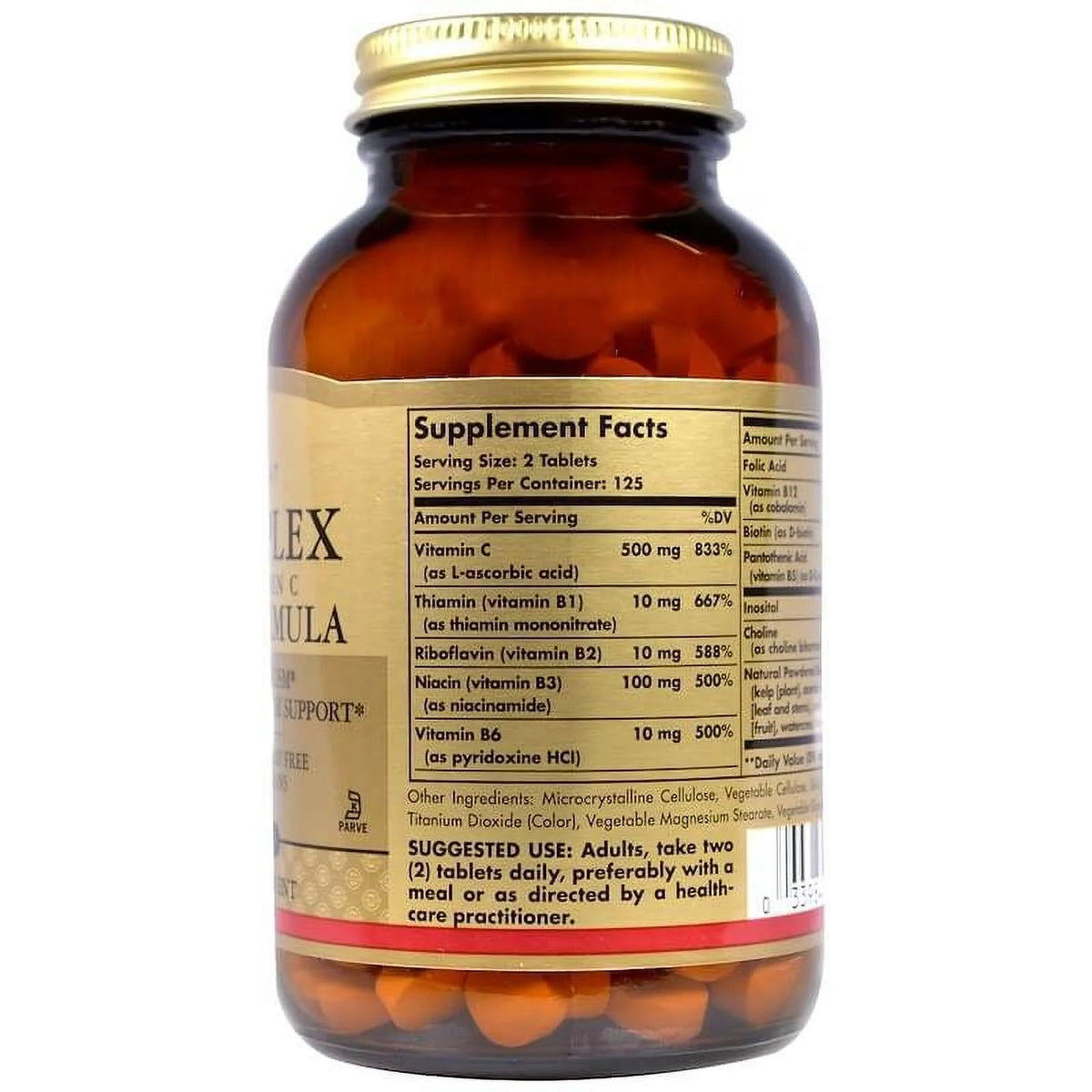 B-Complex with Vitamin C Tablets 2 Packs H2510