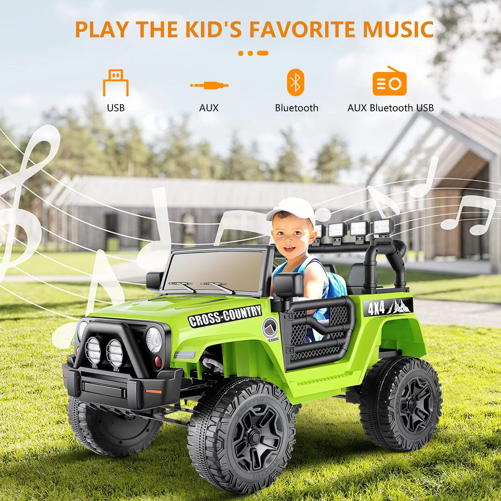12V Green Kids Ride On Truck with Remote Control R265
