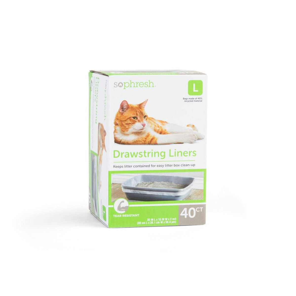 Drawstring Cat Litter Box Liners M623