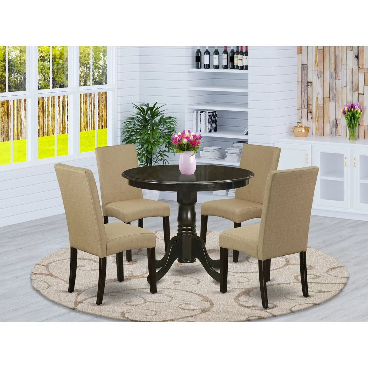 5 Piece Wood Dining Set W8837