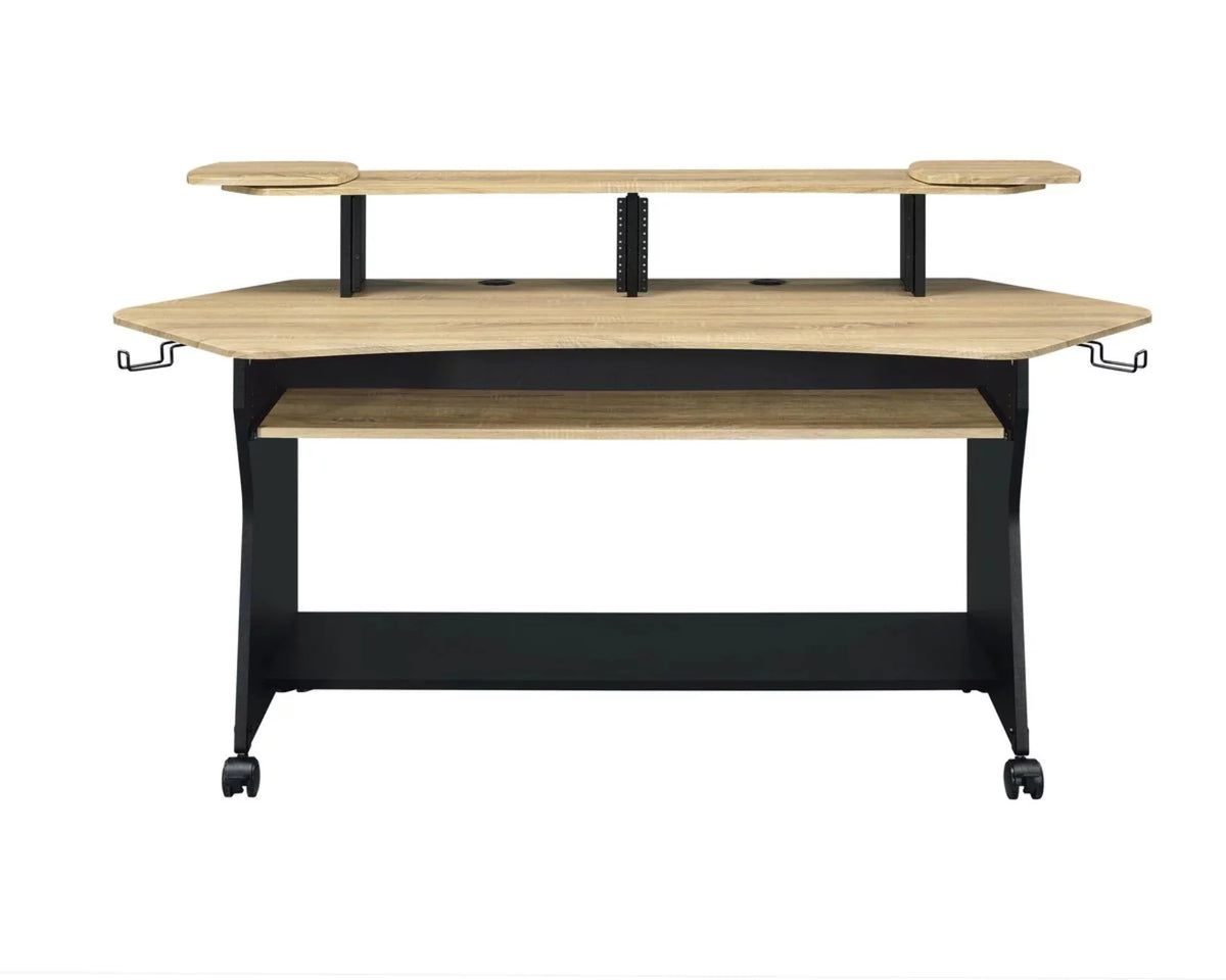 Music Recording Studio Desk Workstation with 2 x 4U Rack V629408