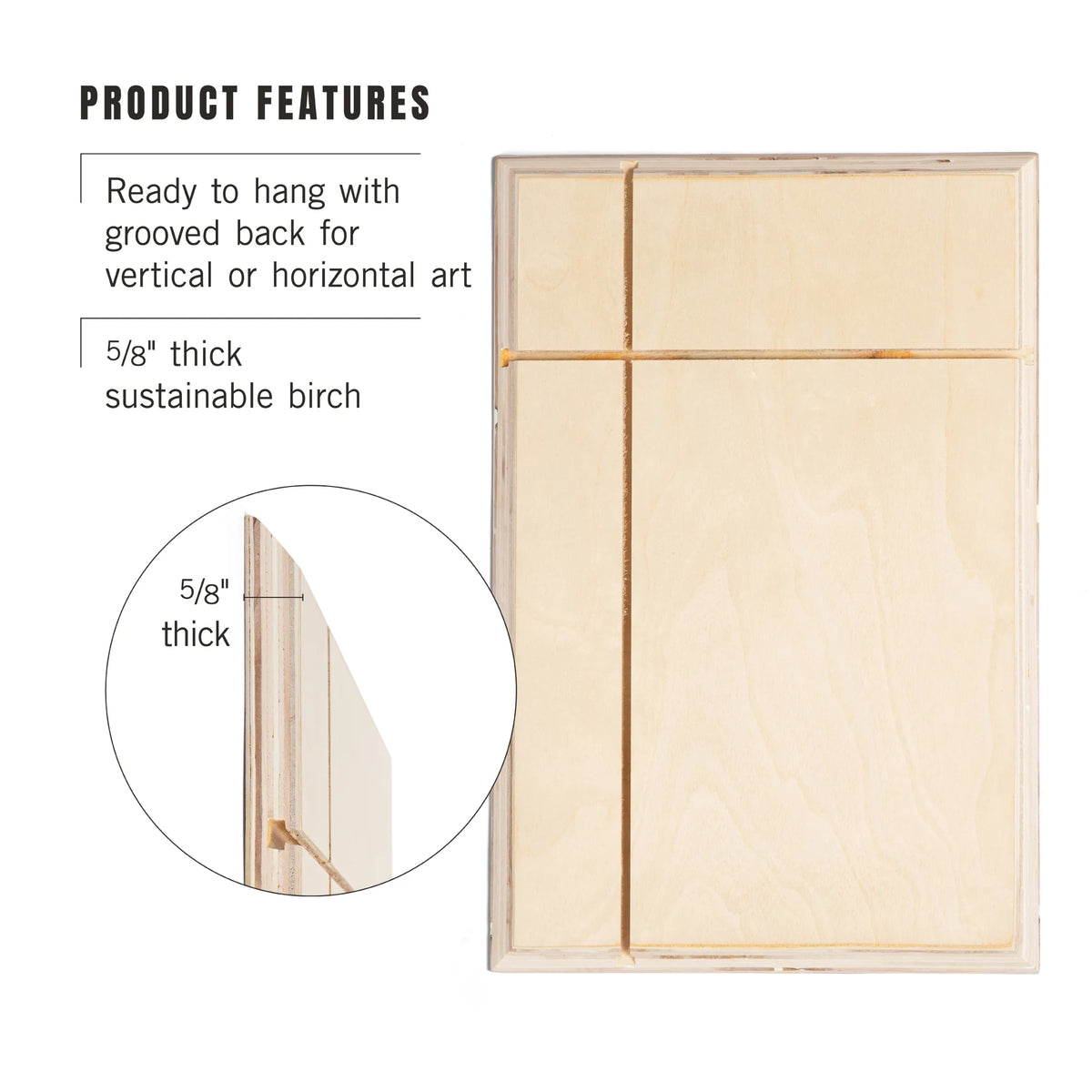 Birch Wood Wall Sign W108591