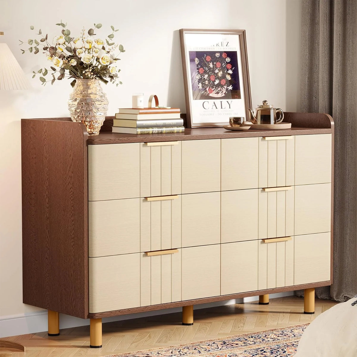 6 Drawer Wood Dresser L693