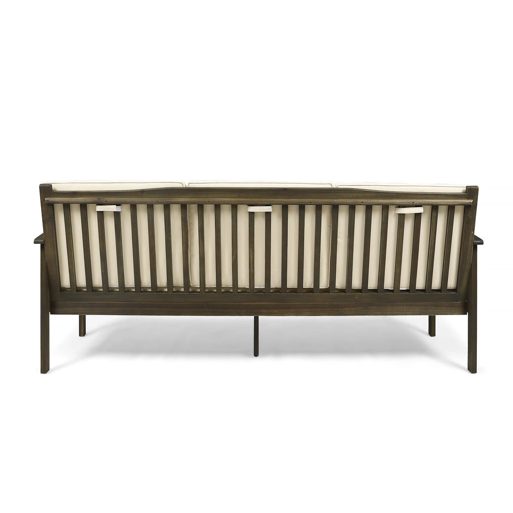 Acacia Wood Sofa with Cushions I29552