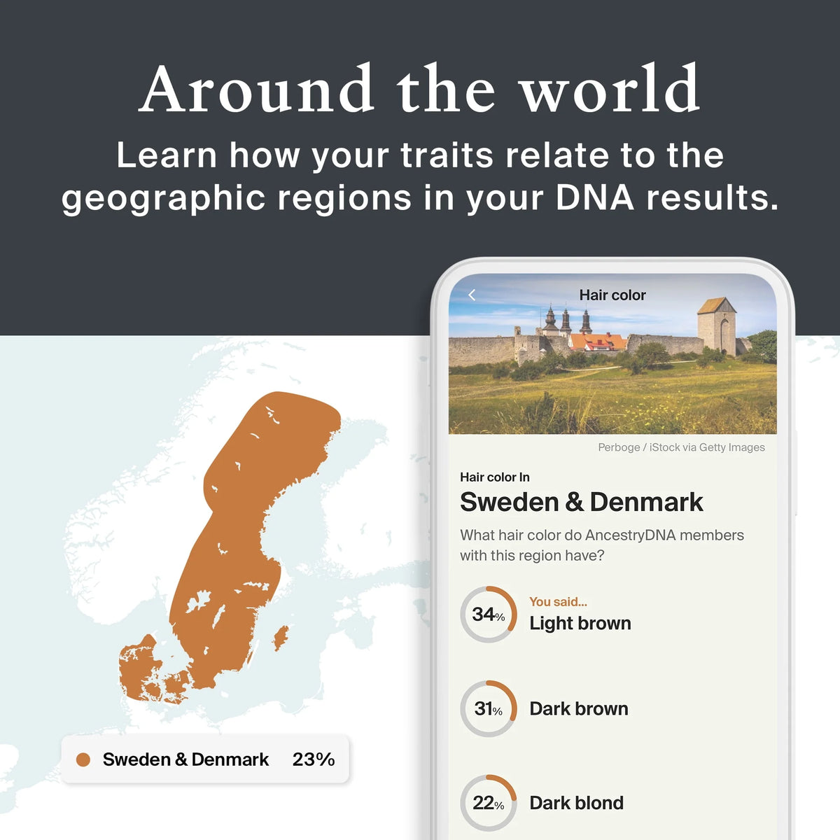 DNA Test Kit with 35+ Genetic Traits E67959