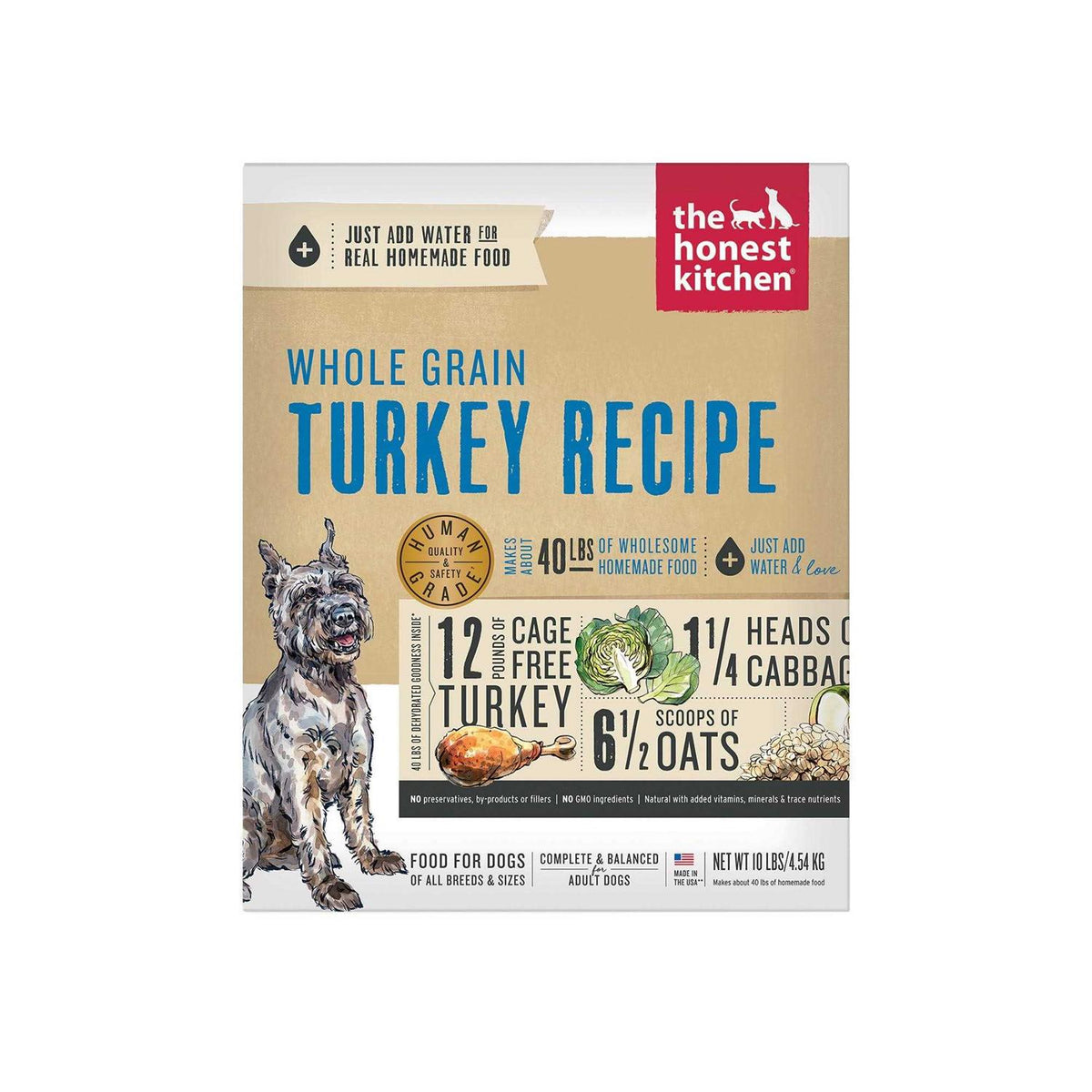 Dehydrated Whole Grain Dog Food Turkey P11490