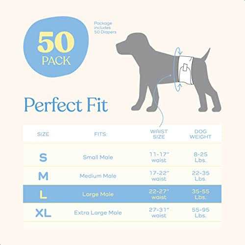 Male Dog Diapers 30-Pack Super Absorbent Disposable D2562