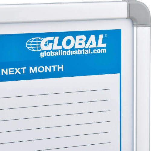 Magnetic Dry Erase Calendar Board 36 x 24 in. N794522