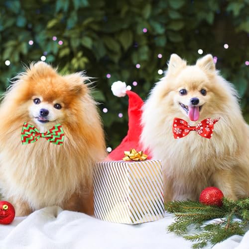 10 PCS Dog Bowtie Collar Plaid Patterned I82299
