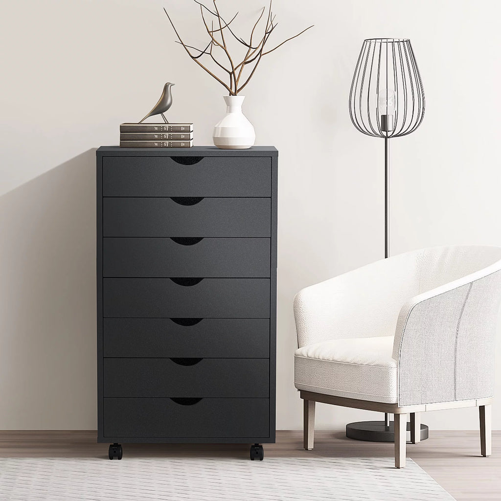 Black 7 Drawer Wood Dresser G55657