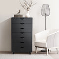 Black 7 Drawer Wood Dresser G55657