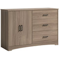 Oak 3 Drawer Engineered Wood Dresser I140712
