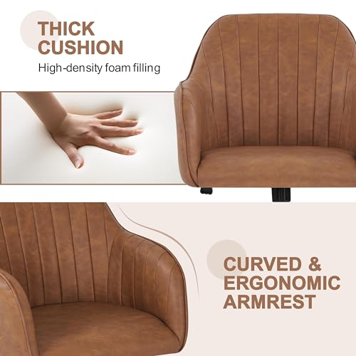 Light Gray Velvet Height-Adjustable Swivel Armchair O667