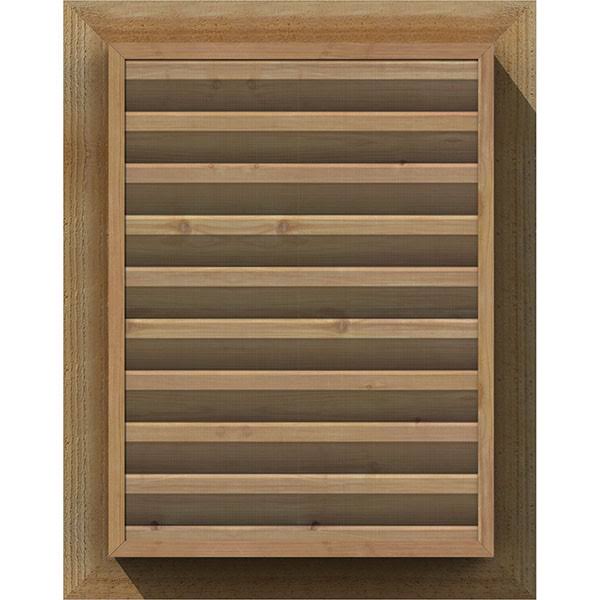 Unfinished Functional Rough Vertical Gable Vent T459042
