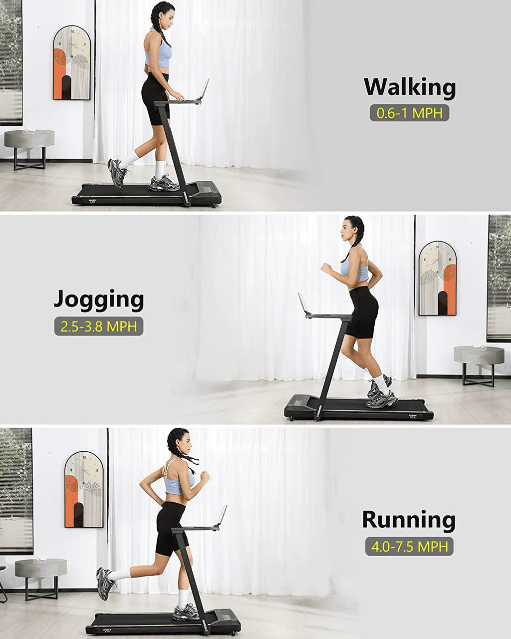 2.25HP Folding Treadmill with Remote Control T39910