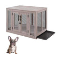 Furniture Style Dog Crate with Tray D1104