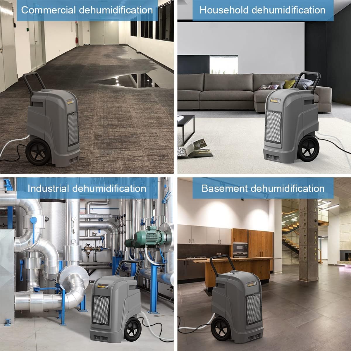 190 PPD Commercial and Industrial Dehumidifier with Pump L630980