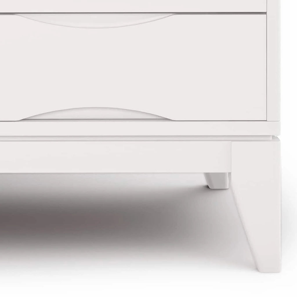 White 60 inch Wide Solid Hardwood TV Media Stand Z11066