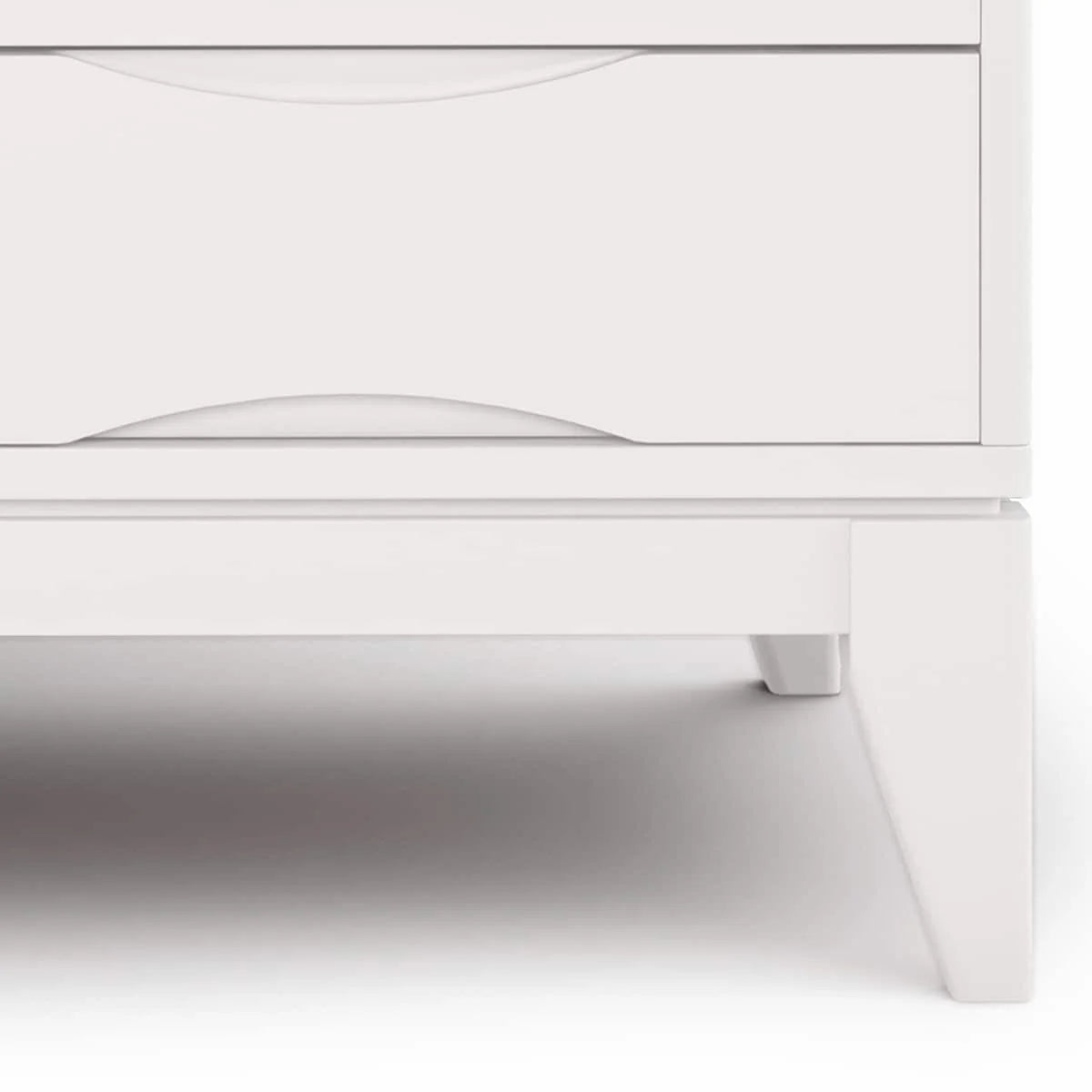 White 60 inch Wide Solid Hardwood TV Media Stand Z11066