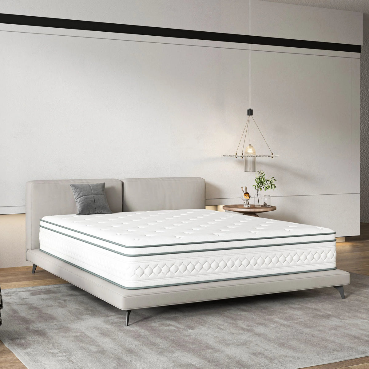 Queen 12 inch Cooling-Gel Memory Foam Innerspring Mattress N19928