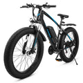 Electric Mountain Bike 26" 500W Fat Tire Blue C648523