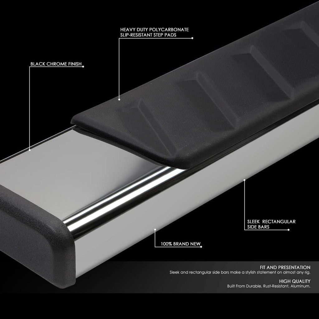 Black Stainless Steel Side Step Nerf Bar Running Boards V396