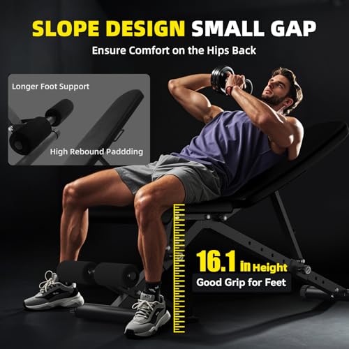 Adjustable Strength Training Weight Bench H212