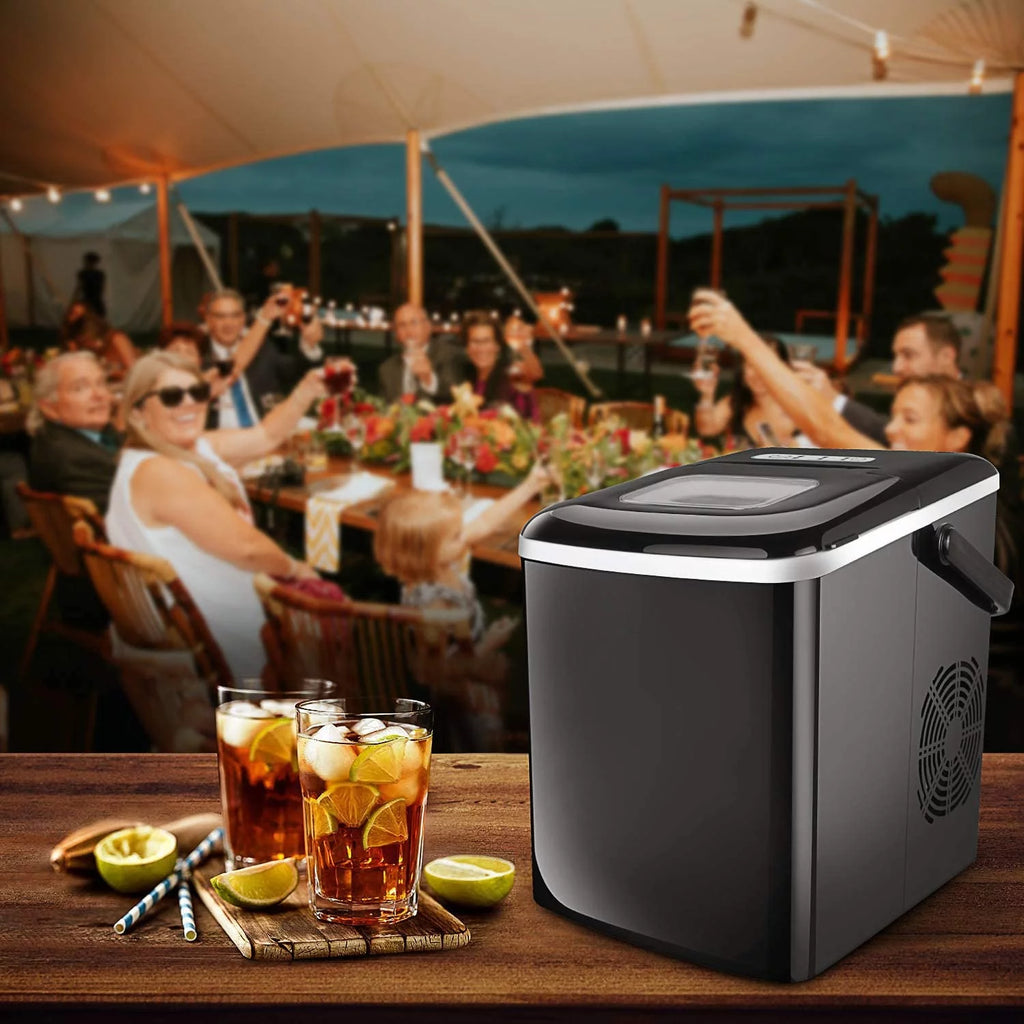 Portable Countertop Ice Maker with 2 Ice Cube Sizes V2097