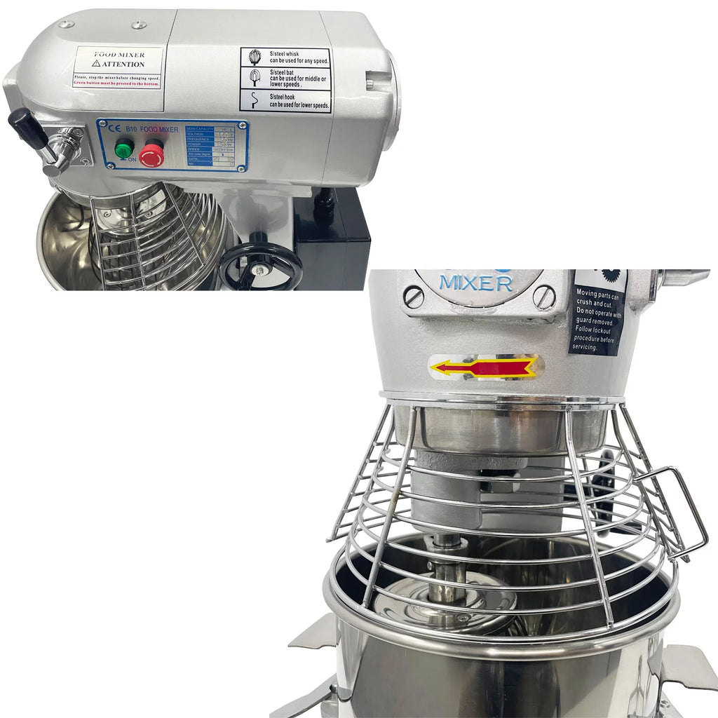 Electric Dough Mixer Kneading Machine with 10L Stainless Steel Bowl P4104