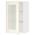 Wall Cabinet with Glass Door, White 18x15x30 N24770