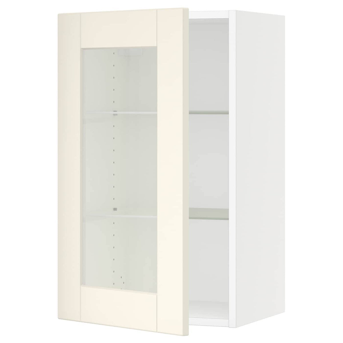 Wall Cabinet with Glass Door, White 18x15x30 N24770