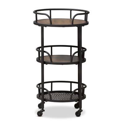 Metal and Wood Serving Cart P664
