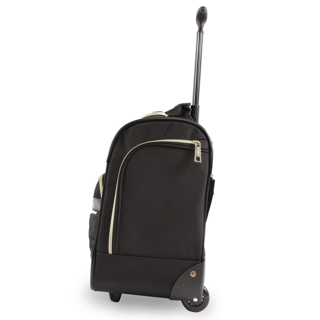 Black Under The Seat Rolling Tote Bag Y16888