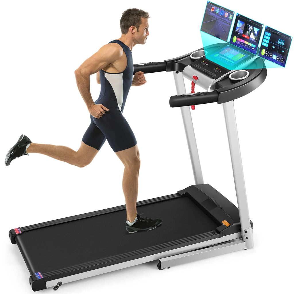 Electric Motorized Treadmill with 3 Incline Levels J8679