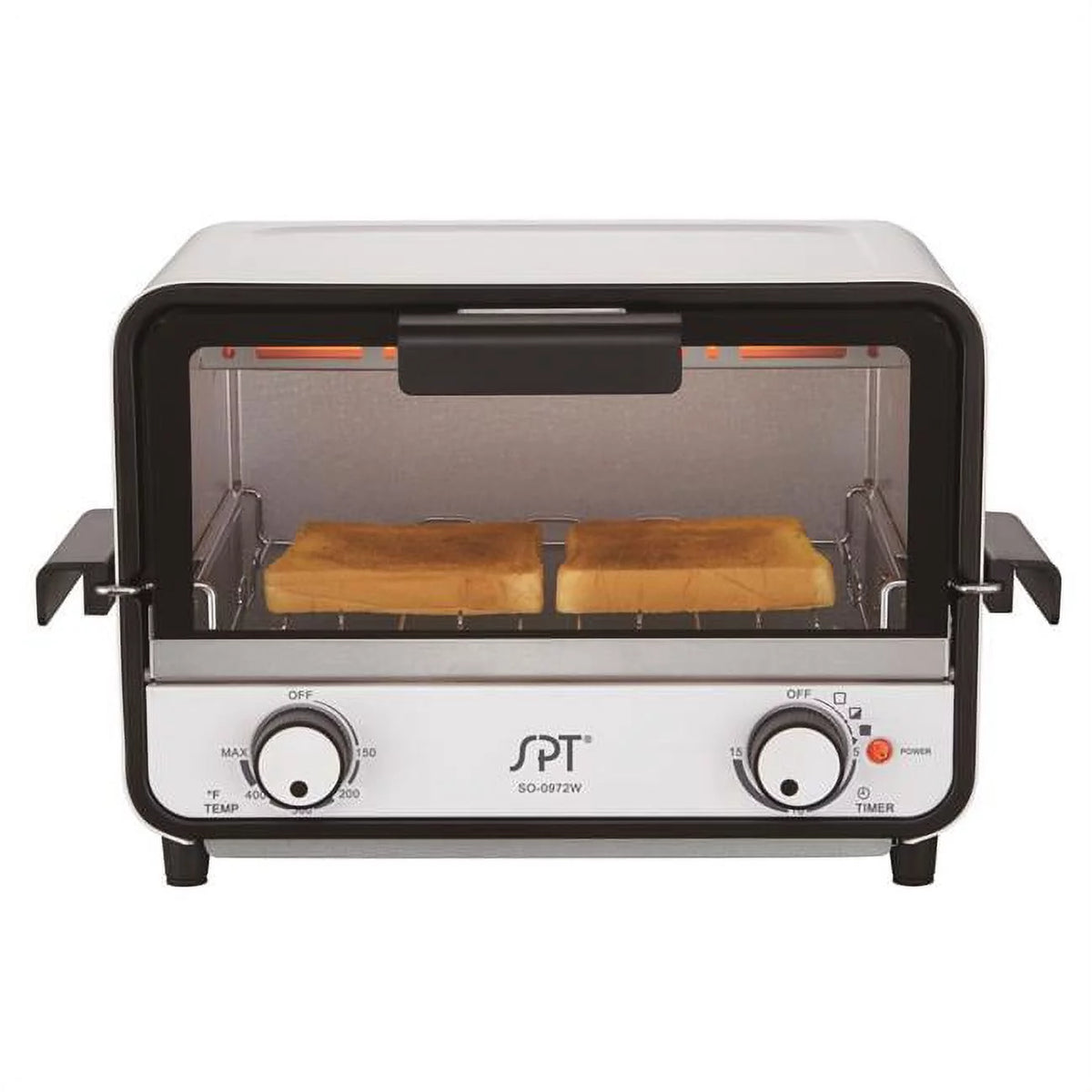 2 Slice Countertop Toaster Oven Glossy White M738934