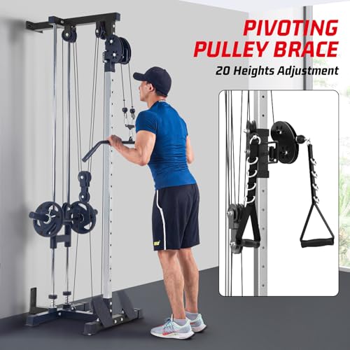 Wall Mount Cable Machine with 20 Positions K3235