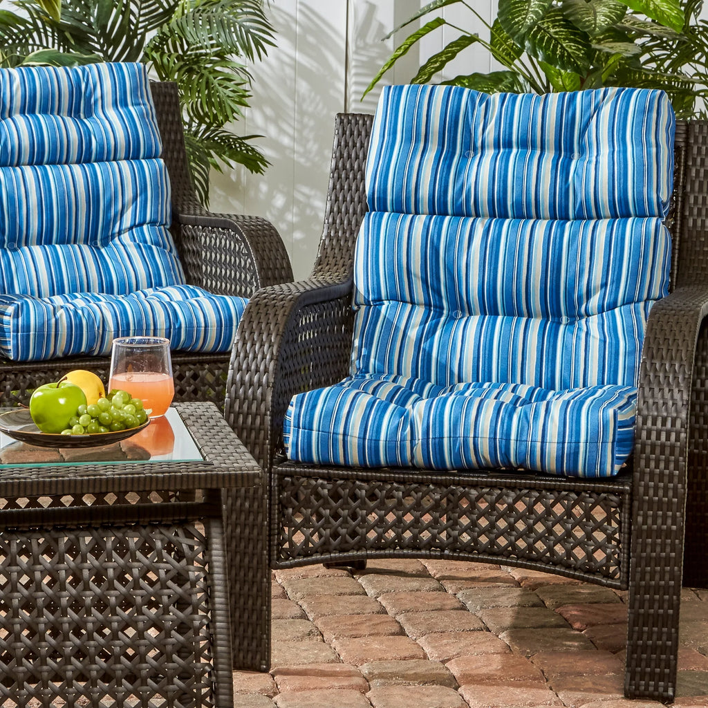 44 x 22 in. Outdoor High Back Chair Cushion Set of 2 Q92351