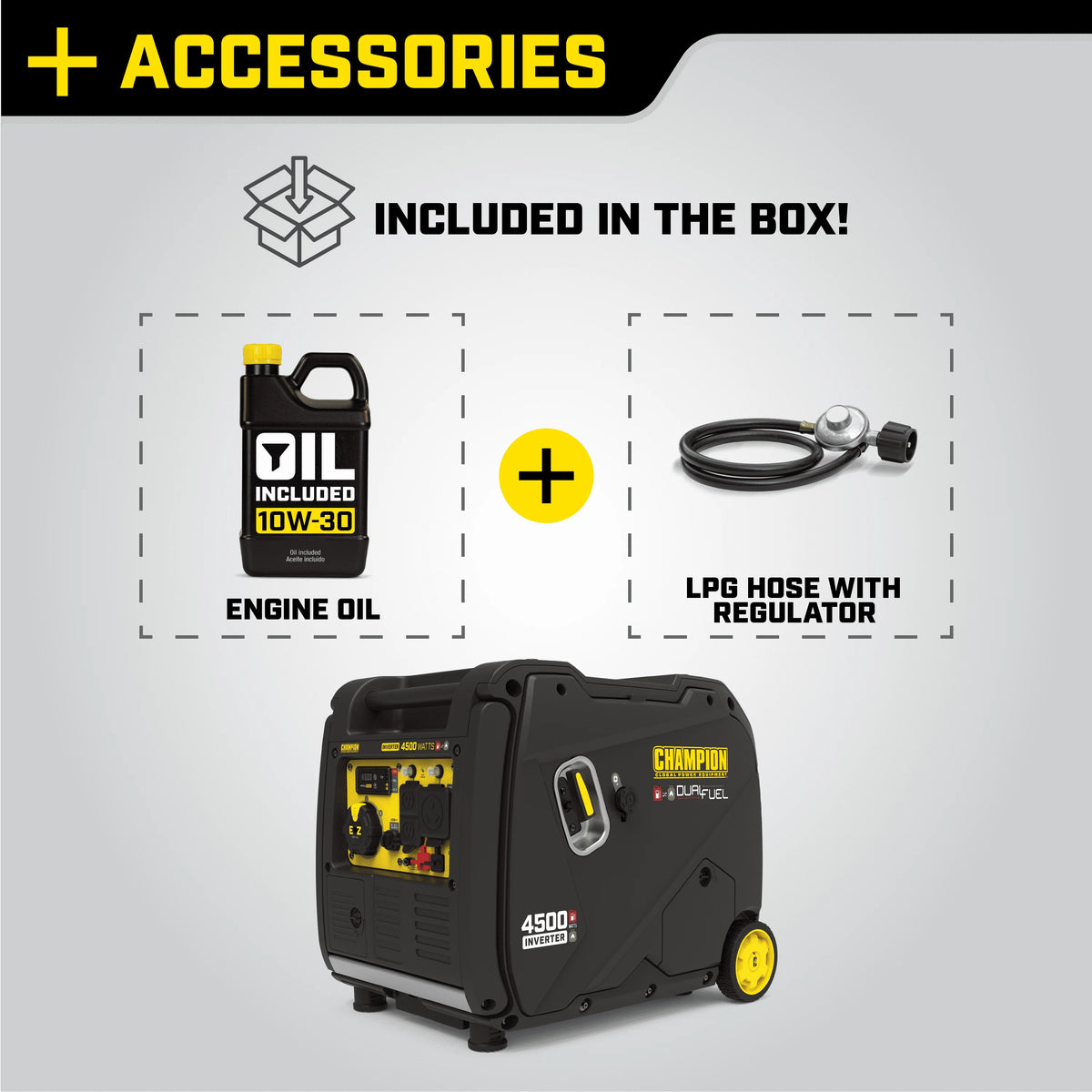 4500-Watt Portable Dual Fuel Inverter Generator F730